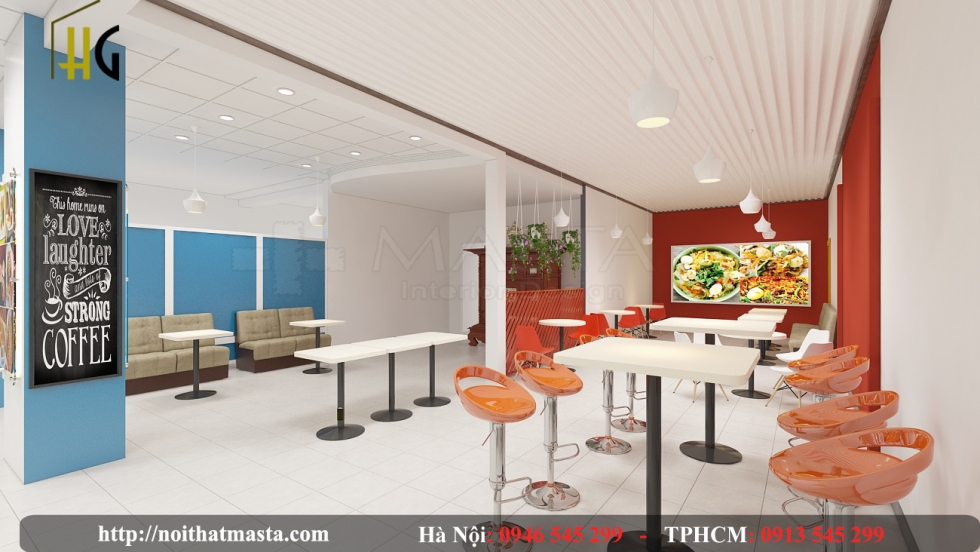 Thiết kế cửa hàng đồ ăn nhanh - chị liên